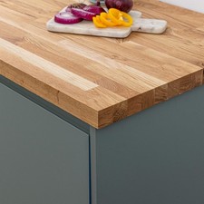 Solid Rustic Oak Kitchen Worktop 600mm x 180mm x 40mm | Premium Wood FOR AUCTION