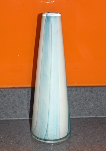 Large heavy thick glass - , modern