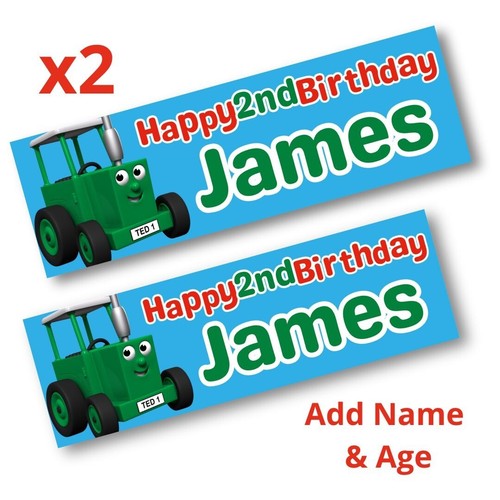 Personalised tractor theme - 2x,