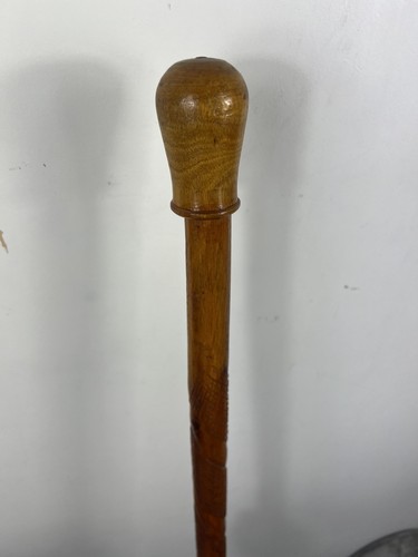 Wooden carved walking hiking - wooden,