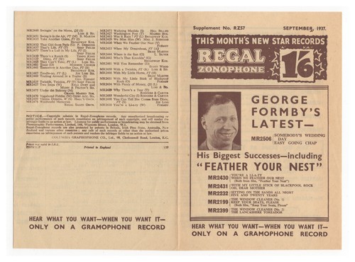 Regal zonophone records - regal, new