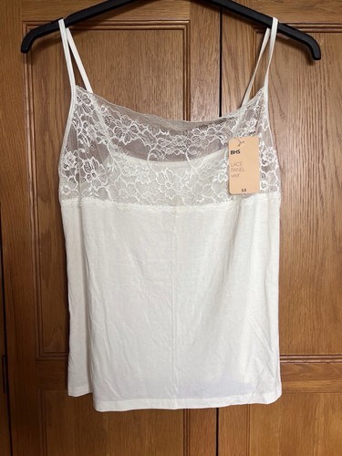 Bhs women lace panel - lace, vest
