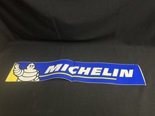 VINTAGE MICHELIN TYRES DEALERS LARGE STICKER 32 inches long genuine dealer NOS