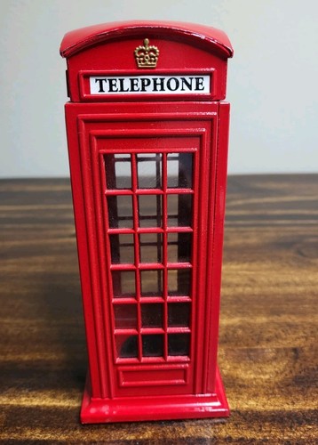 Metal bank telephone - bank,