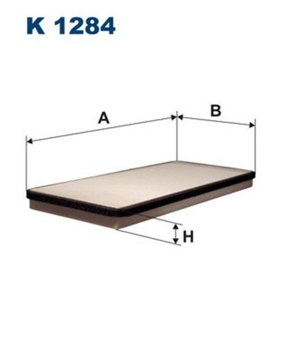 Fits filtron 1284 filter - k,