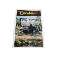 Modern Postcard: Vintage Excelsior Motorbike Advertisement (Opie 01SD03)