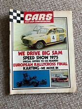 Car and Car Conversions magazine. Rallycross, Karting, Big Sam, speed show 1975