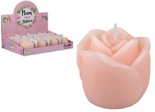 12x PINK SCENTED ROSE CANDLE