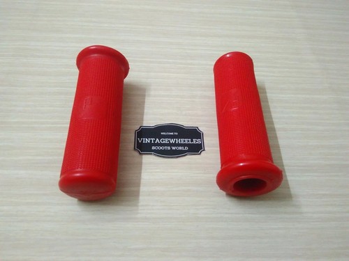 Vespa red handlebar grips - red,