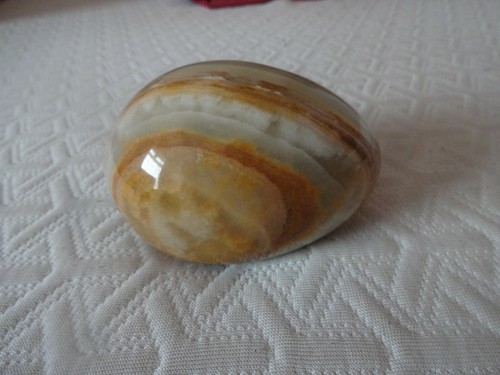 Large agate egg paperweight - large,