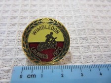 WIMBLEDON LAURELS 1970 SPEEDWAY vintage lapel pin badge (# 88)