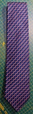 Paul Smith Silk Men’s Tie, Blue/Pink Zigzag Stripe