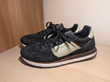 MENS HACKETT SZ 9 EU 43 NAVY &