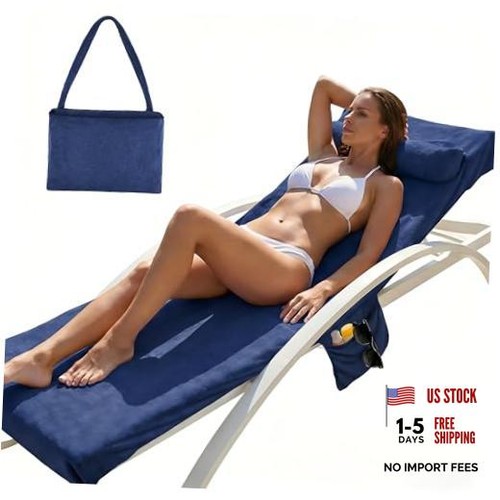 Lounge chair towel cover with - chair,