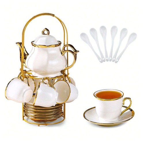 20pc porcelain tea set cups - 20pc, 6