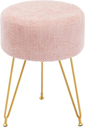 Small fabric vanity stool - small,