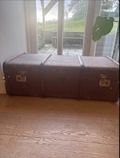 Wooden Framed Steamer Trunk