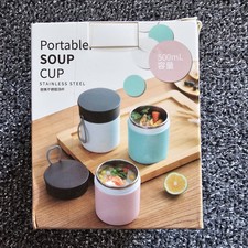Lunch Box, Stainless Steel Double-layer Heat Preservation Soup CupNew Boxed