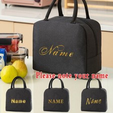 Personalised Custom name Insulated Lunch Bag Cool Bag Picnic Food Storage Lunch