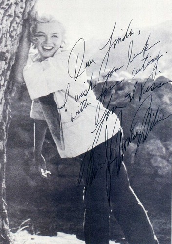 Marilyn monroe signed - marilyn,