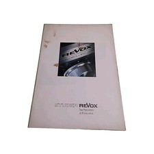 Studer ReVox Audio Stereo System Vintage Product Guide Catalogue Book