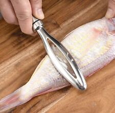 Fish Scaler Descaler Stainless Steel Tool Skin Cleaner Peeler Scraper  Kitchen