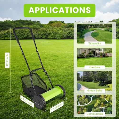 Inch manual lawn mower - 18-inch,