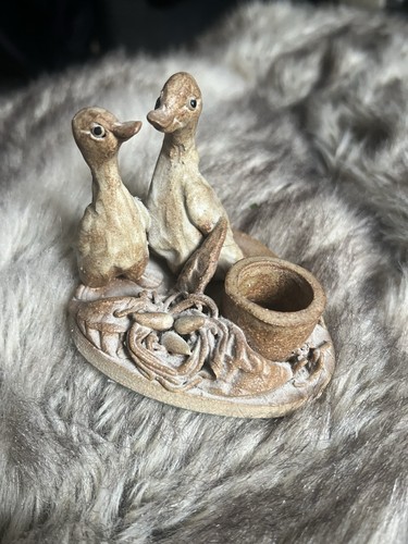 Vintage hand crafted ducks - vintage,