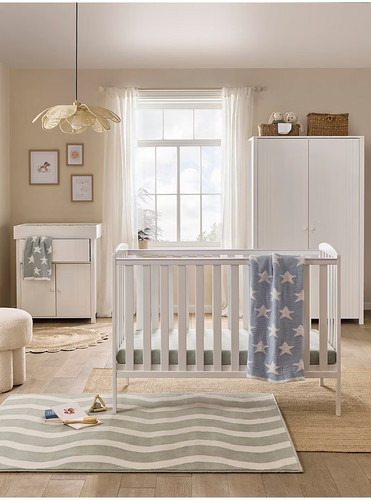 Solid pine cot with position - pine,