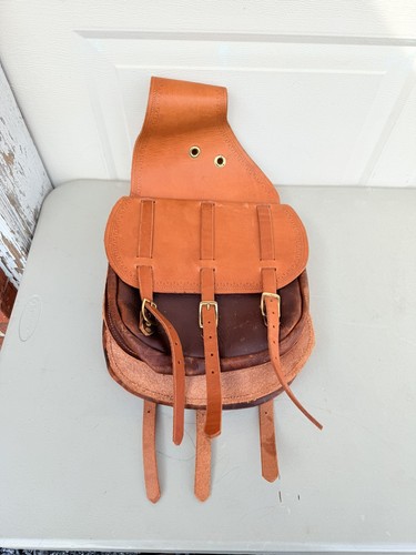 Western saddle bag - bag, brown