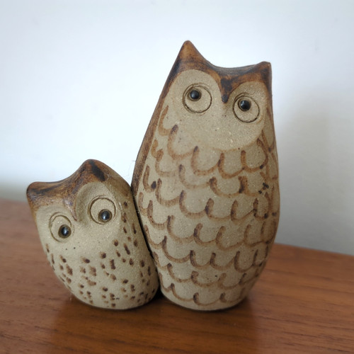 Vintage owls studio pottery - vintage,
