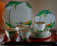 Art deco tea set thomas - art,