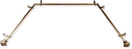 Bay window curtain rod set - window,