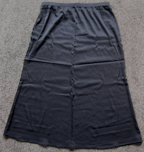 Ladies black slip - slip,, satiny