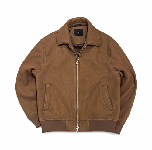 Brown bomber jacket - bomber,