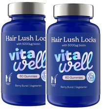 2 x Vitawell Hair Lush Locks