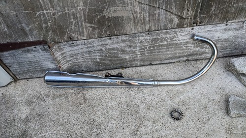 Honda cb200 right exhaust - honda,