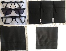 3 Black Wayfarer Sun Glasses Frames Retro 1950s Boots Simran Dragon Cases Cloths