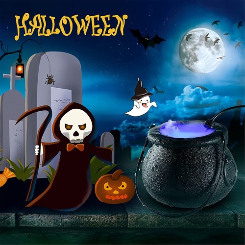 Halloween witch pot smoke - witch,