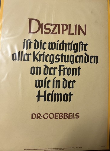 Wwii german poster - poster, rare