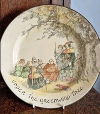 Vintage Royal Doulton Plate “Robin Hood Under The Greenwood Tree”, 10,5