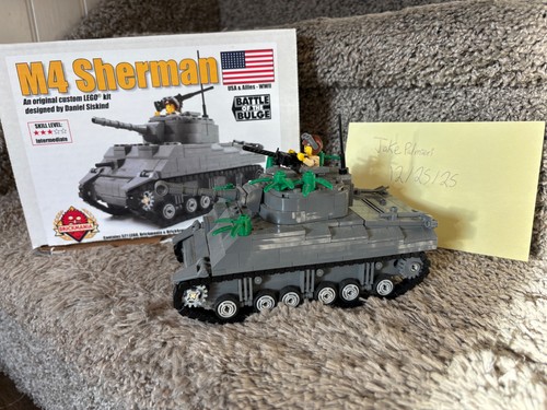 Brick mania sherman tank - brick,