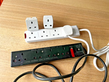 Duraplug 4-Socket Extension Lead 1.6m Length + 1 other + 2x Adaptors **all work