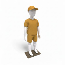 87CM WHITE GLOSS Children Egghead Display Mannequin Full BODY Kid Display Dummy