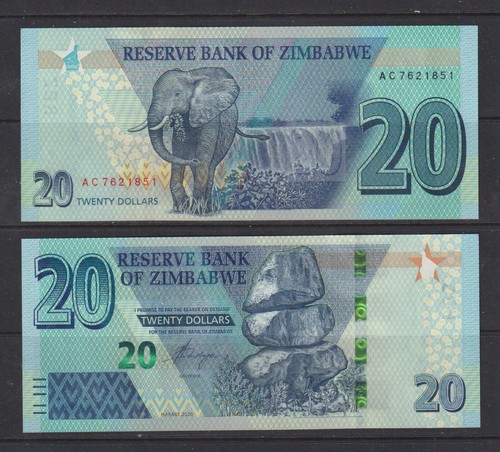 Zimbabwe 2020 dollars - 20, unc