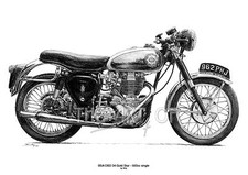 BSA DBD 34 Gold Star 500cc Single fine art print by Billy