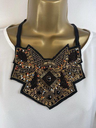 Statement bib necklace - statement,