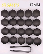 17mm Matt Black Wheel Nut Bolt