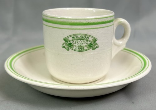 Antique wilson line coffee cup - line,