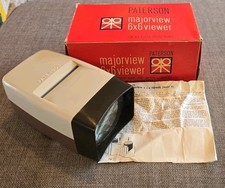 Boxed PATERSON MAJORVIEW 6x6 VIEWER for all 6x6cm 6x4.5 slides (7x7cm) not 35mm
